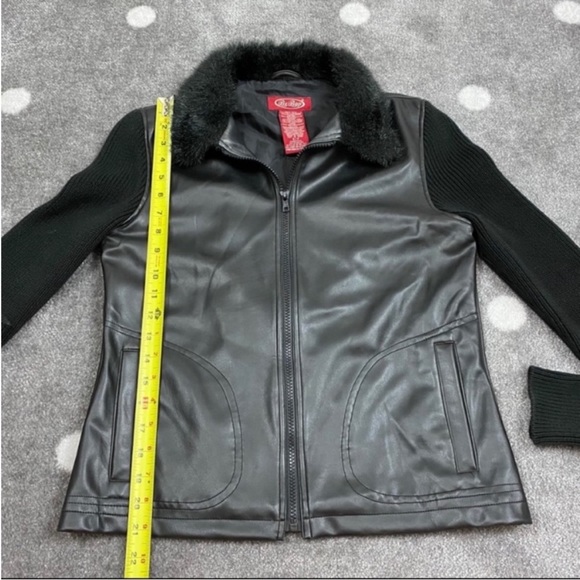 BeBop vintage faux fur collar black jacket - Picture 6 of 13